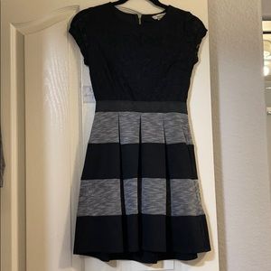 COPY - Black And Gray Striped Dress
